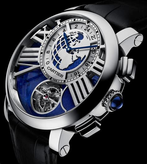 cartier rotonde de cartier earth moon watch with meteorite dial|meteorite dial watches.